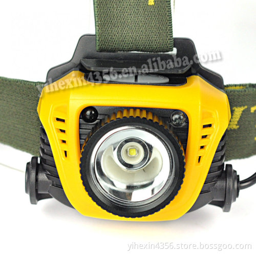 CREE High Power LED Rechargeable Headlamp With Sensor Function,USB Output Charging For Mobile Phone